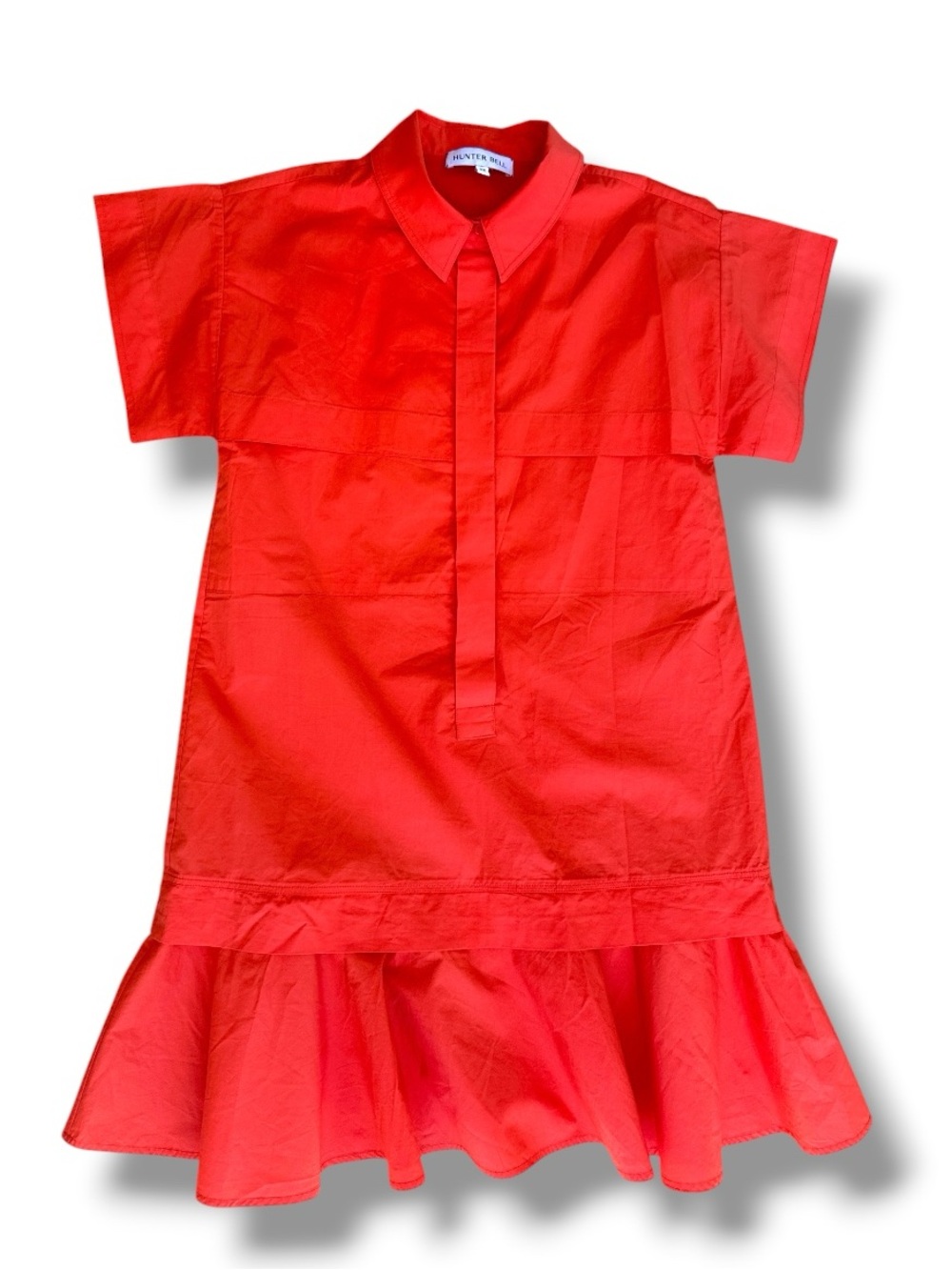 Hunter Bell Addison Orange Shirt Dress Size XS - Picture 4 of 14
